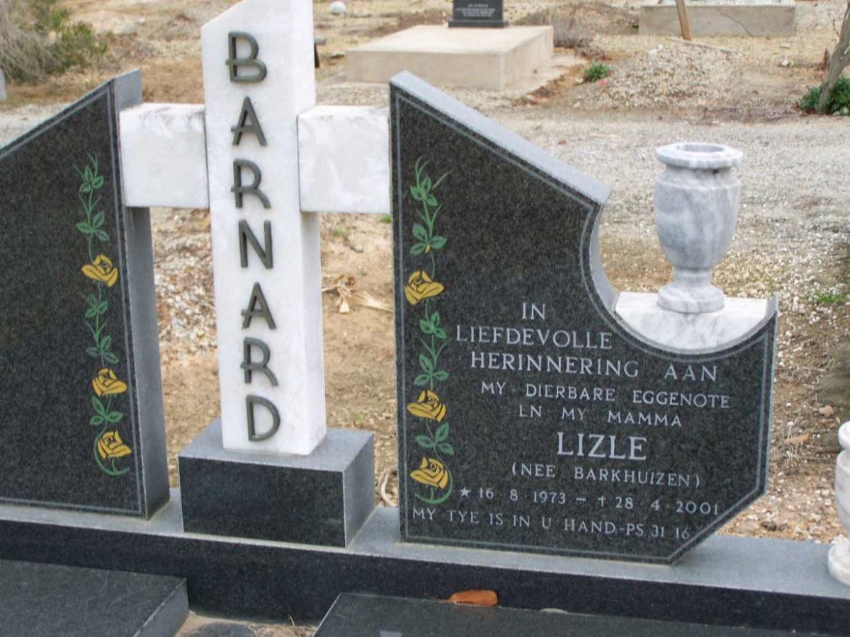 BARNARD Lizle nee BARKHUIZEN  1973-2001
