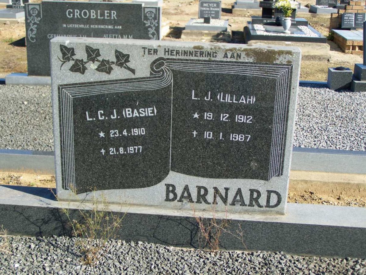 BARNARD L.C.J. 1910-1977 &amp; L.J. 1912-1987