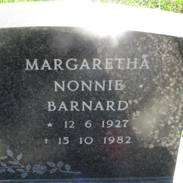 BARNARD Margaretha 1927-1982
