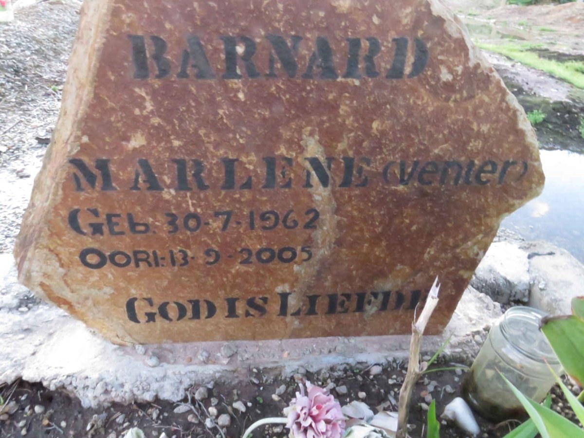 BARNARD Marlene nee VENTER 1962-2005