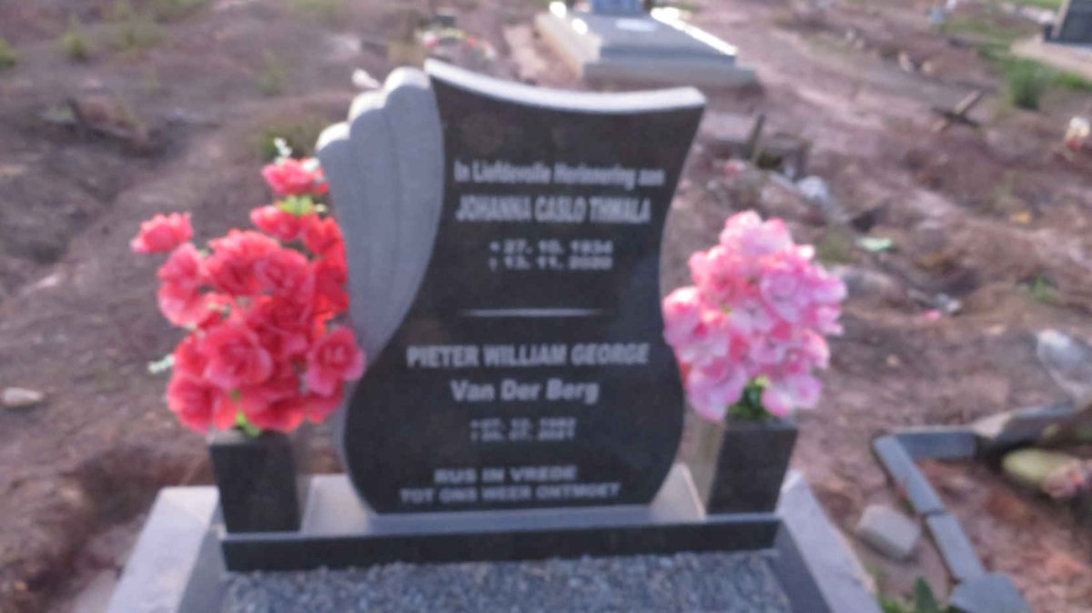 BERG Pieter William George, van der :: ? Johannes Carlo 