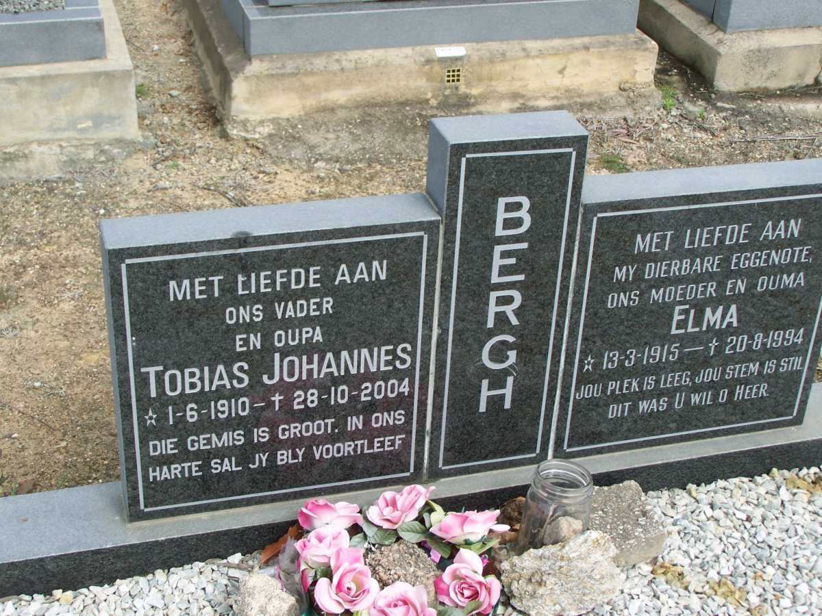 BERGH Tobias Johannes 1910-2004 &amp; Elma 1915-1994