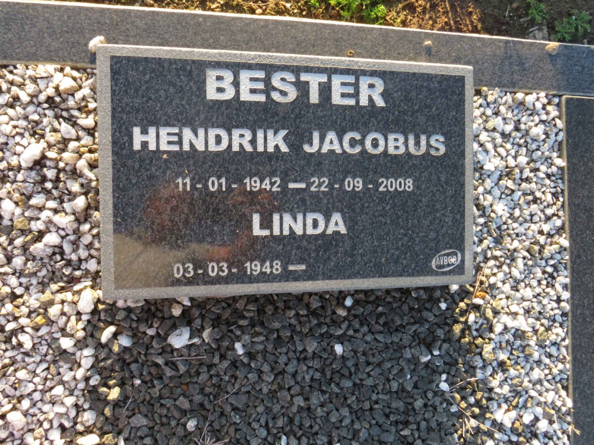 BESTER Hendrik Jacobus 1942-2008 & Linda 1948-