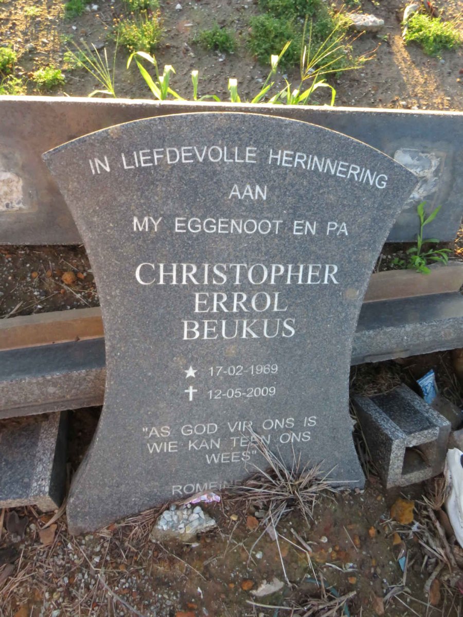 BEUKES Christopher Errol 1969-2009