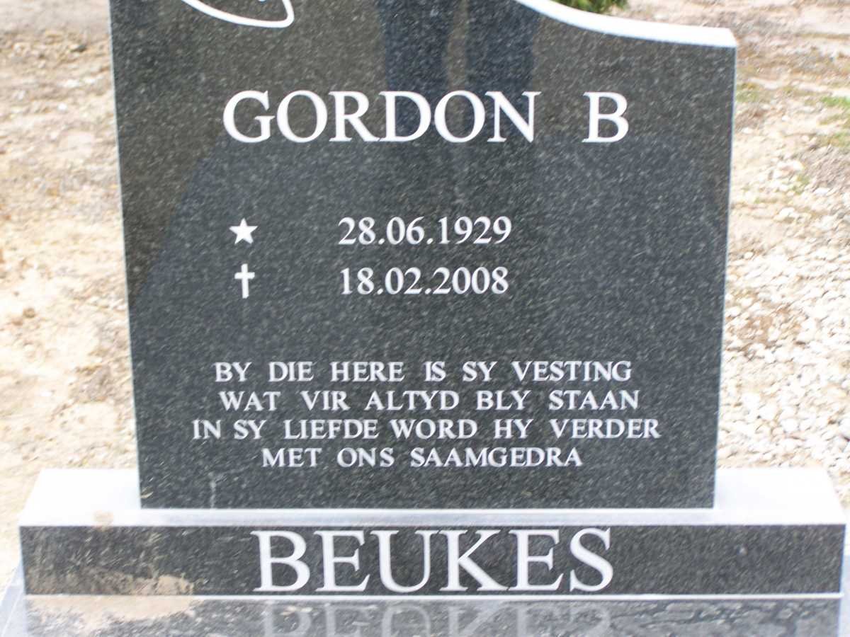 BEUKES Gordon B. 1929-2008