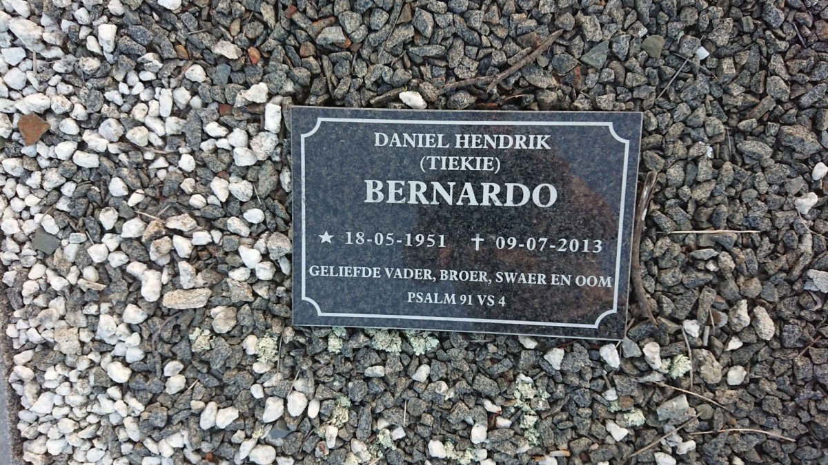 BERNARDO Daniel Hendrik 1951-2013