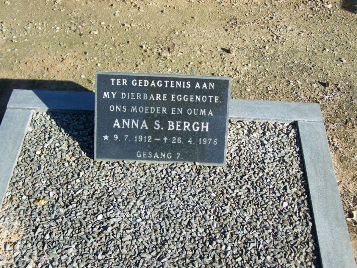 BERGH Anna S. 1912-1975