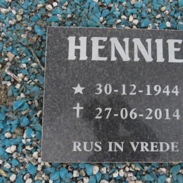 BERG Hennie, van der 1944-2014