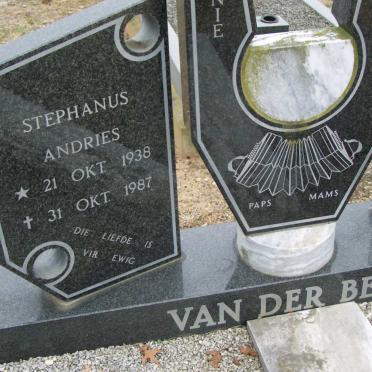 BERG Stephanus Andries, van der 1938-1987