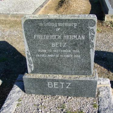 BETZ Frederick Herman 1908-1956