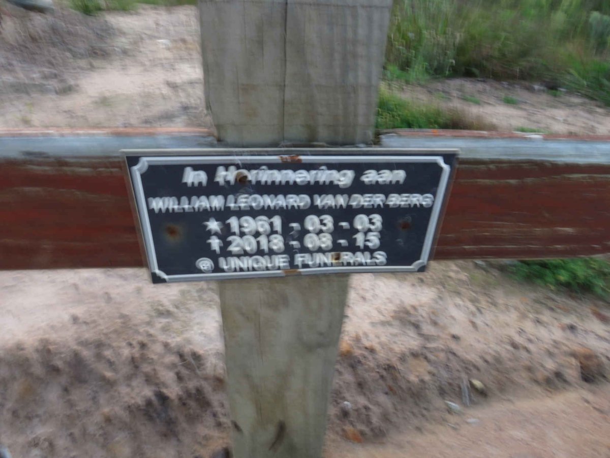 BERG William Leonard, van den 1961-2018
