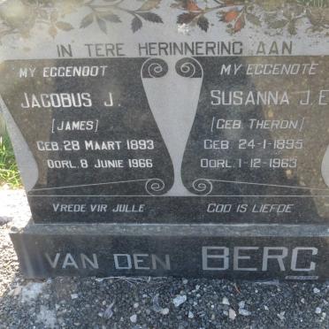 BERG Jacobus J., van den 1893-1966 & Susanna J.E. THERON 1895-1963