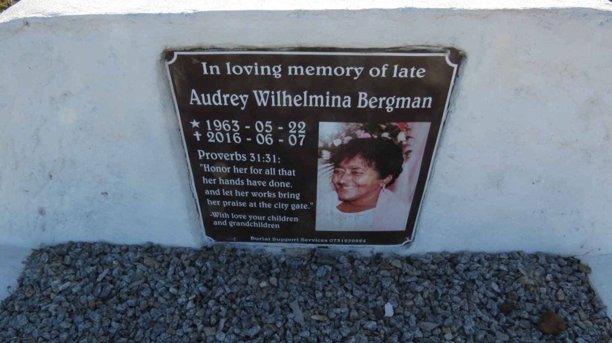 BERGMAN Audrey Wilhelmina 1963-2016