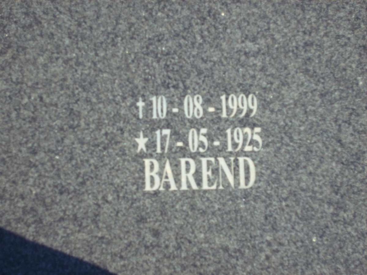 BENEKE Barend 1925-1999