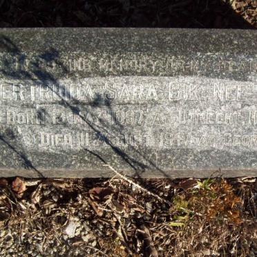 BIK Gertruida Sara nee OOSTDYK 1897-1947