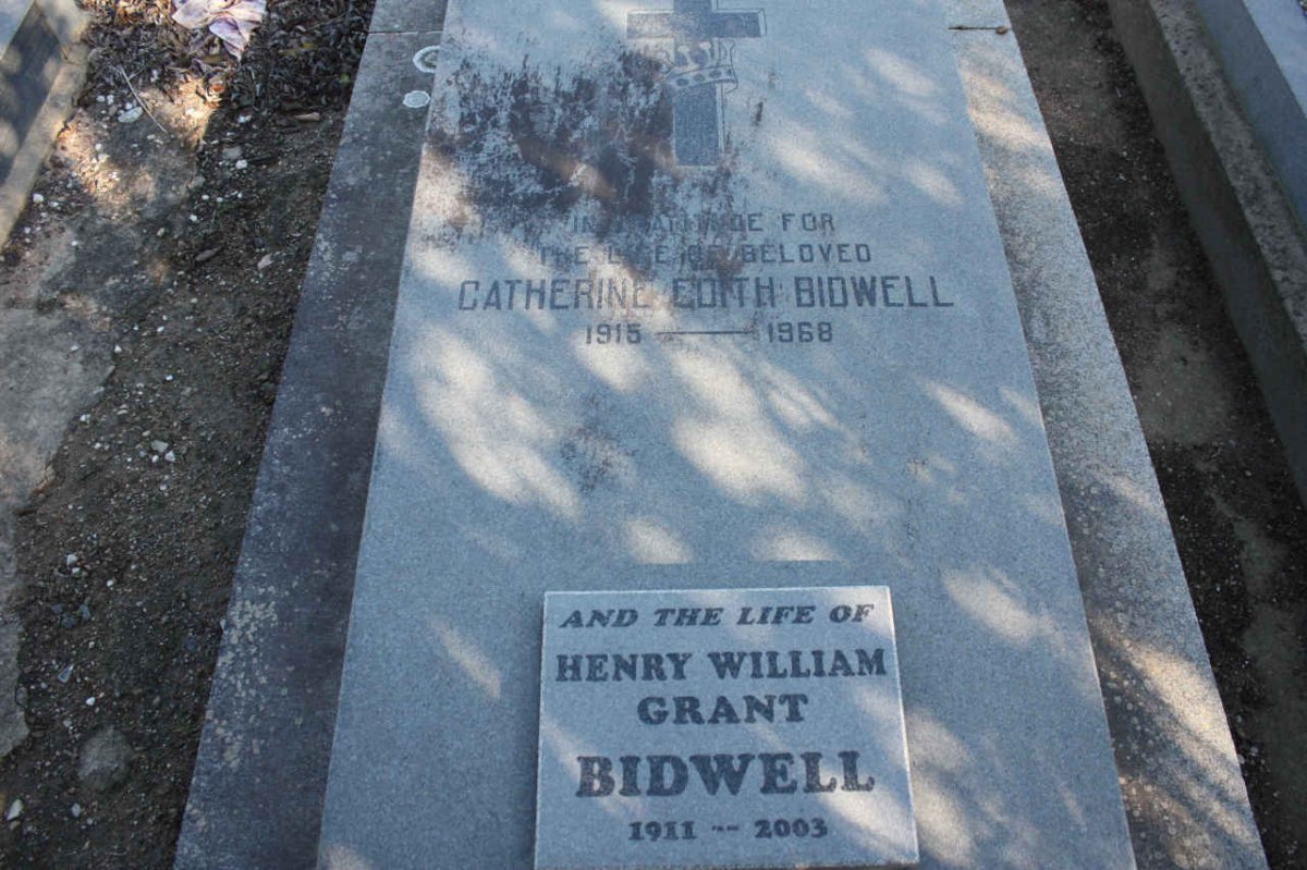 BIDWELL Henry William Grant 1911-2003 &amp; Catherine Edith 1915-1968