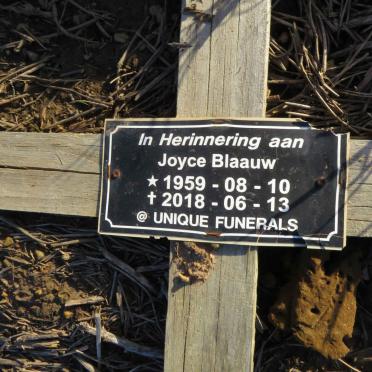 BLAAUW Joyce 1959-2018