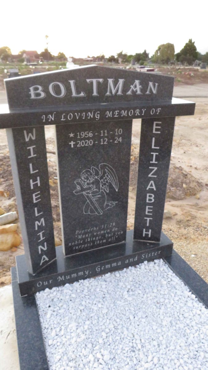 BOLTMAN Wilhelmina Elizabeth 1956-2020
