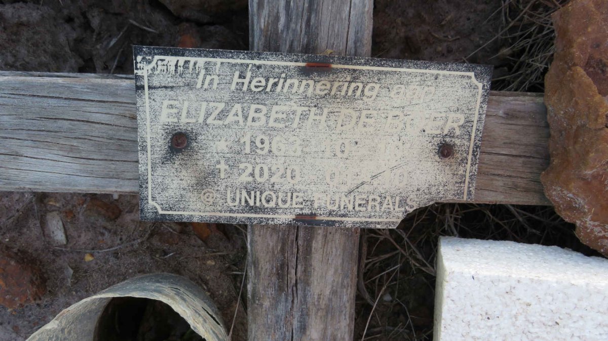 BOER Elizabeth, de 1963-2020
