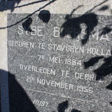 BOERSMA Sybe 1884-1956