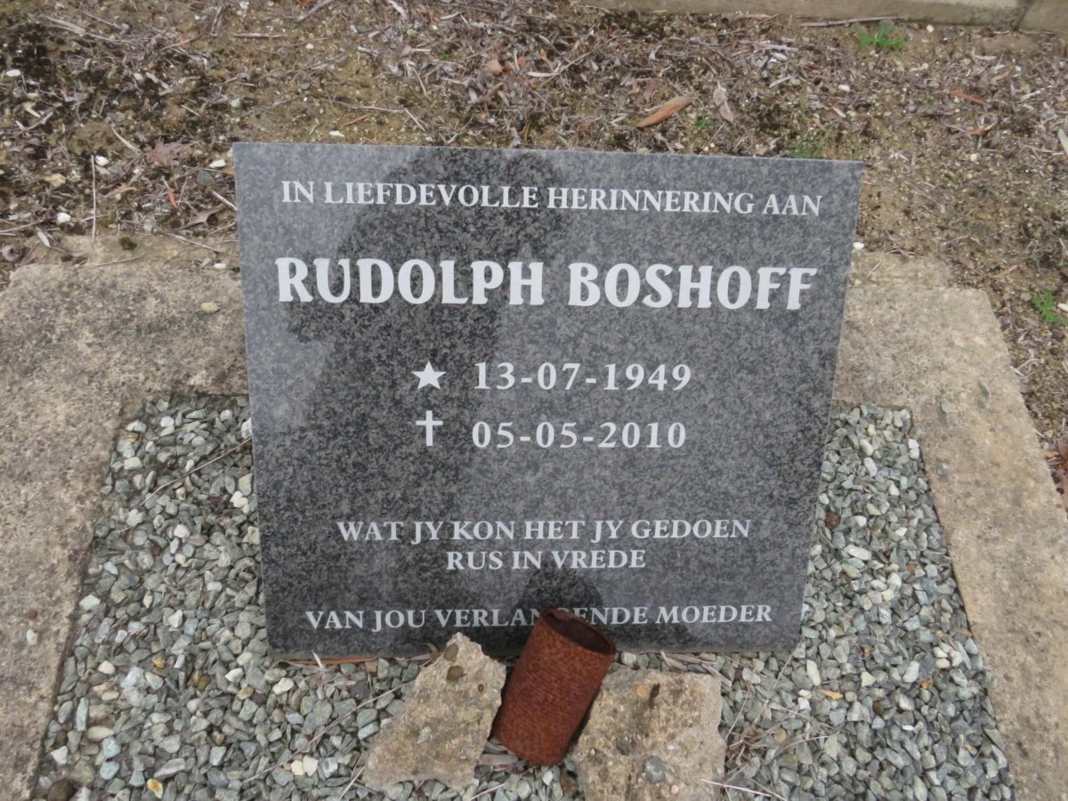 BOSHOFF Rudolph 1949-2010