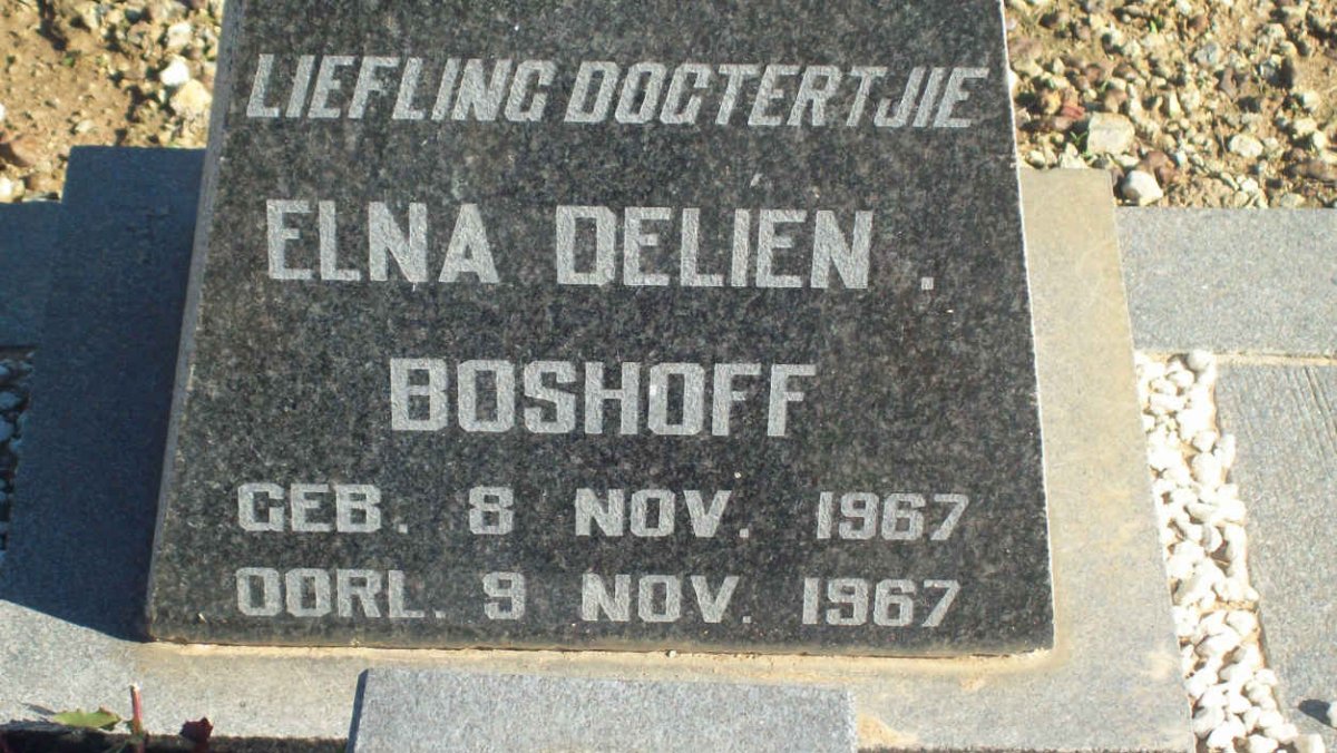 BOSHOFF Elna Delien 1967-1967