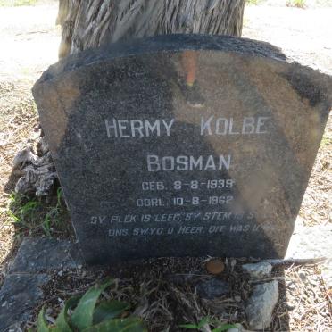 BOSMAN Hermy Kolbe 1939-1962