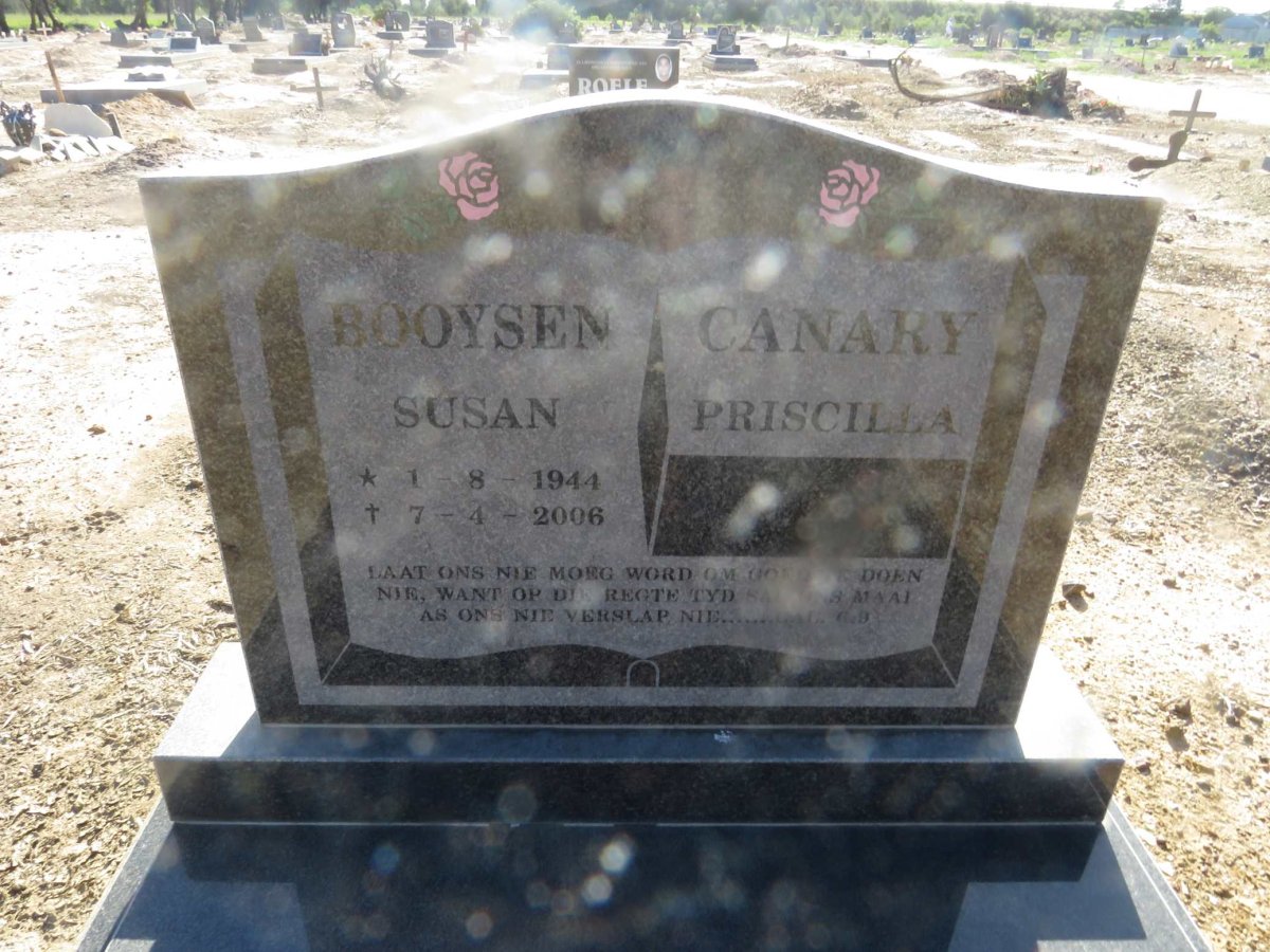 BOOYSEN Susan 1944-2006 :: CANARY Priscilla