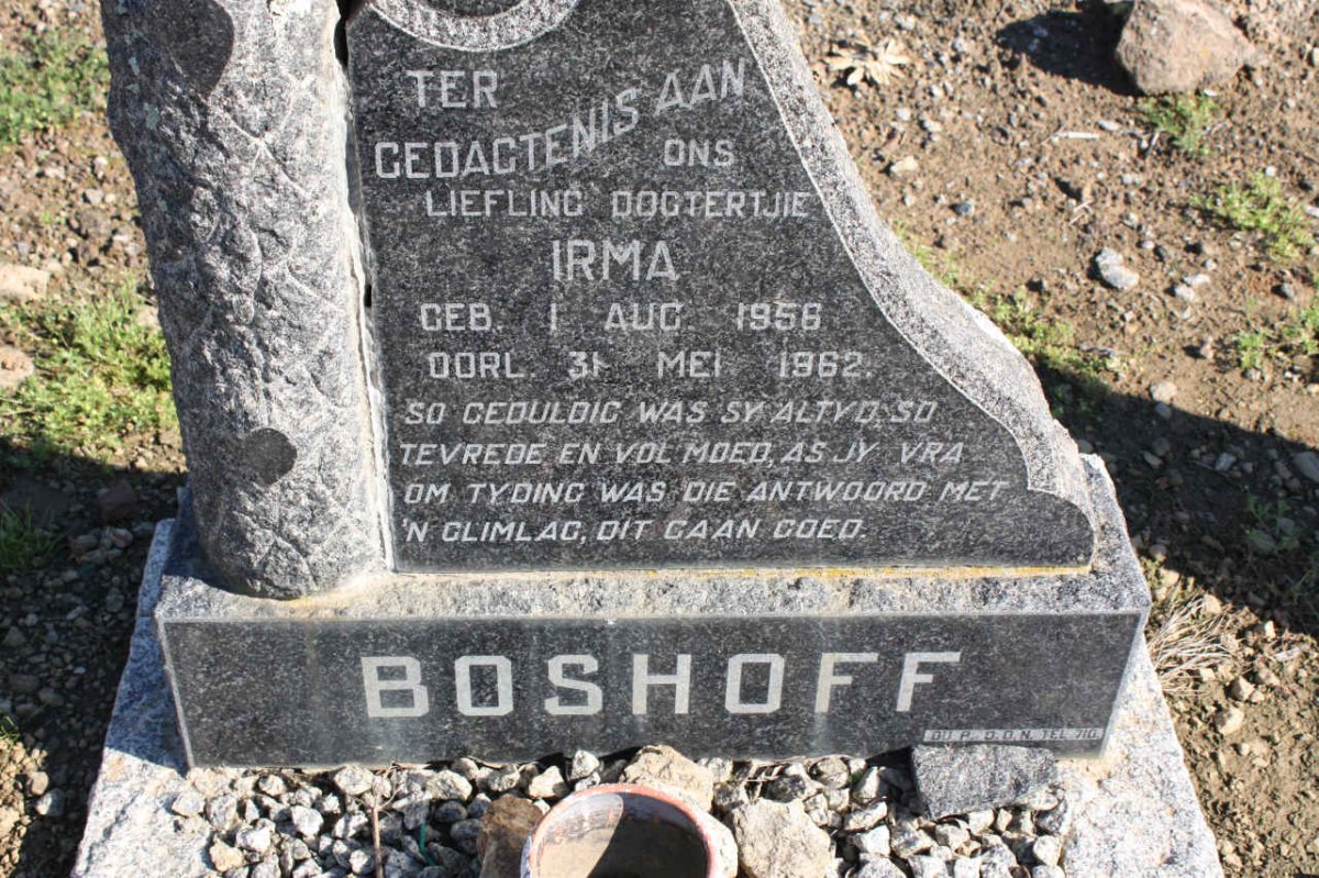 BOSHOFF Irma 1956-1962