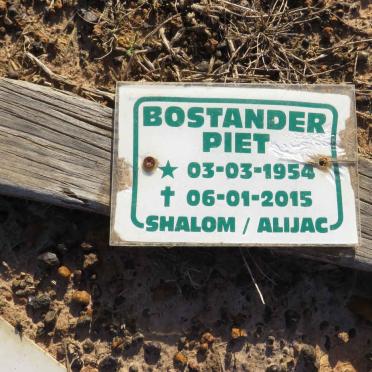 BOSTANDER Piet 1954-2015