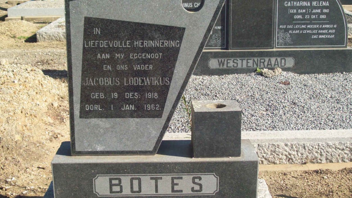 BOTES Jacobus Lodewikus 1918-1962