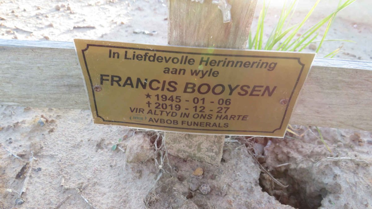 BOOYSEN Francis 1945-2019