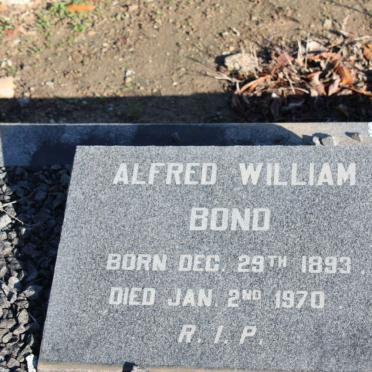 BOND Alfred William 1893-1970