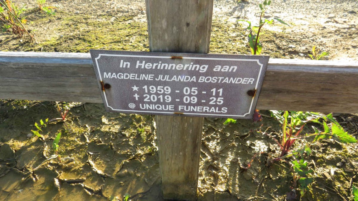 BOSTANDER Magdeline Julanda 1959-2019
