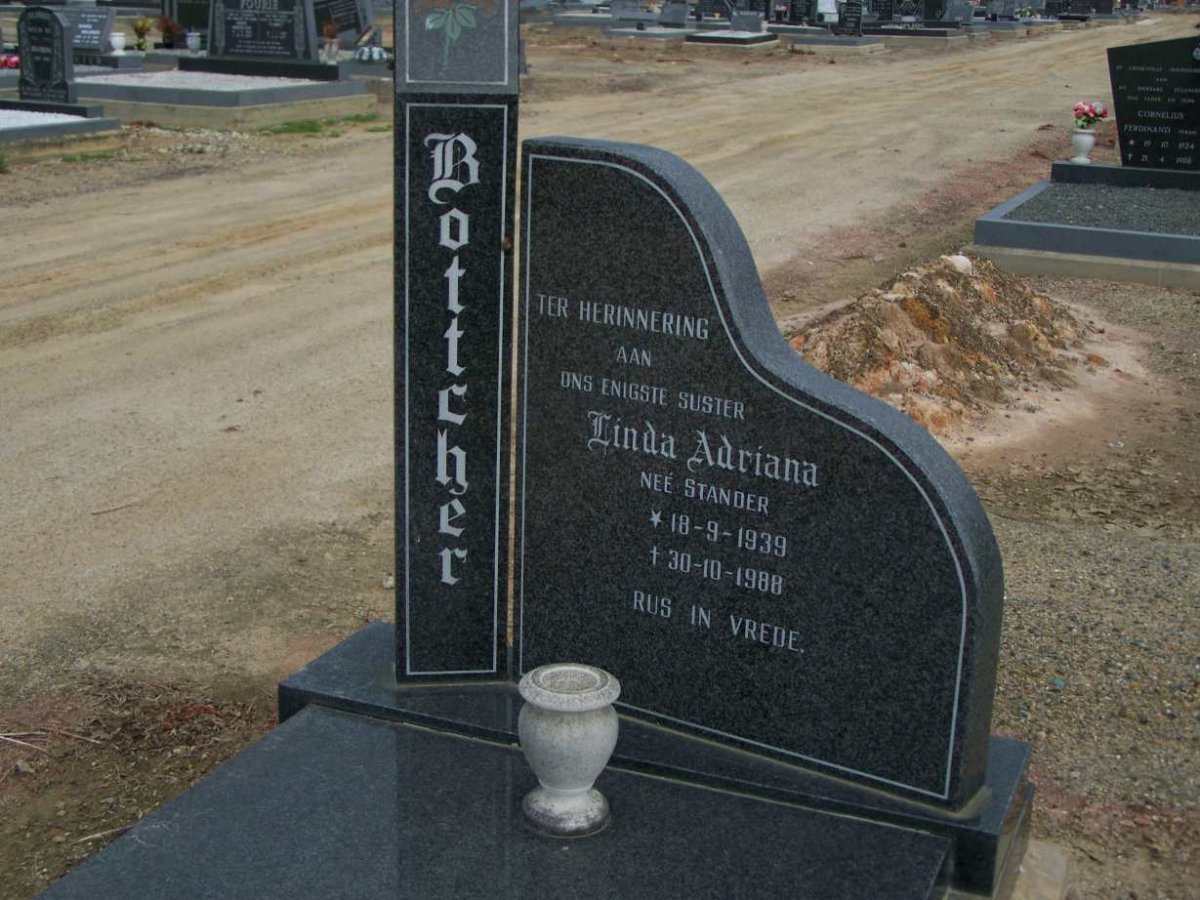 BOTTCHER  Linda Adriana nee STANDER  1939-1988