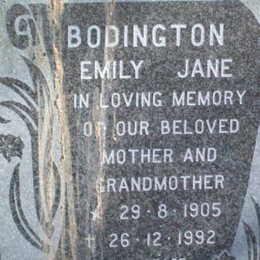 BODINGTON Emily Jane 1905-1992