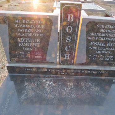 BOSCH Arthur Robert 1929-1998 &amp; Esmé Ruth LINDEMANN 1929-2014