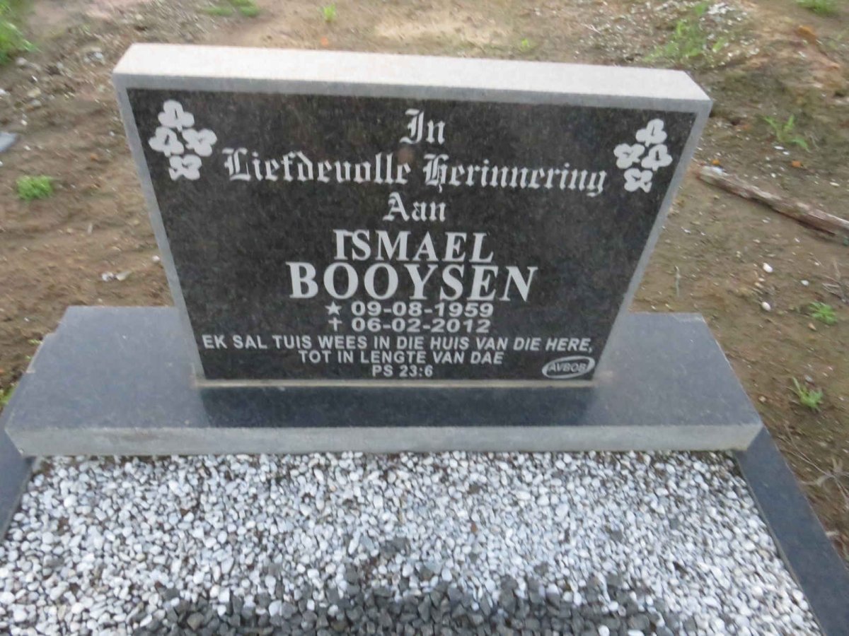 BOOYSEN Ismael 1959-2012