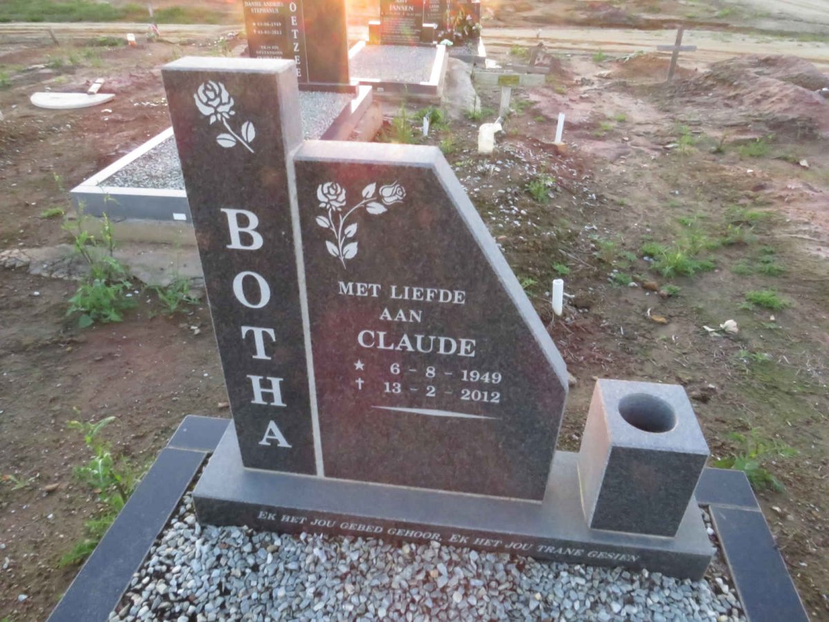 BOTHA Claude 1949-2012