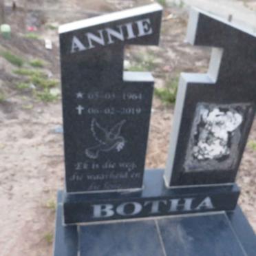 BOTHA Annie 1964-2019