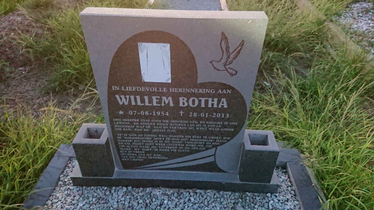 BOTHA Willem 1954-2013