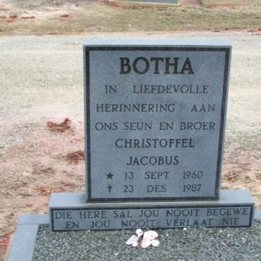 BOTHA Christoffel Jacobus 1960-1987