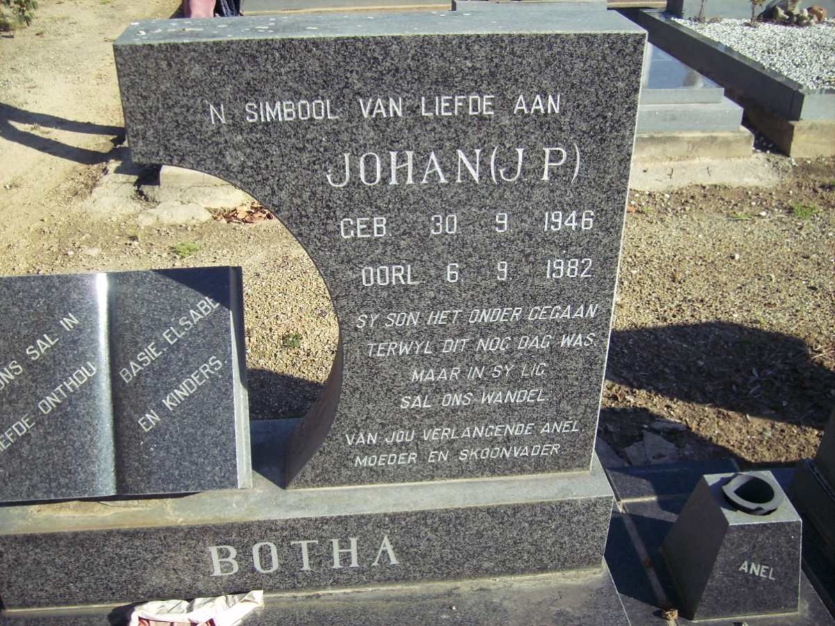 BOTHA J.P. 1946-1982 &amp; Alna BARKHUIZEN 1946-1976 _1