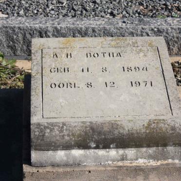 BOTHA A.H. 1894-1971