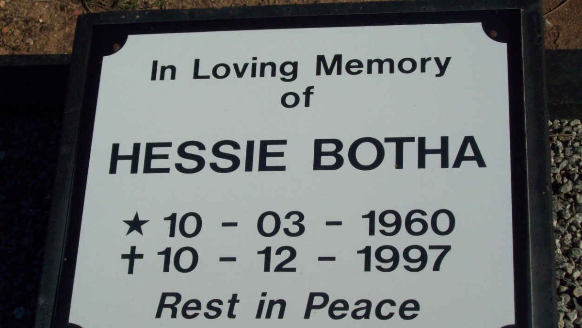 BOTHA Hessie 1960-1997