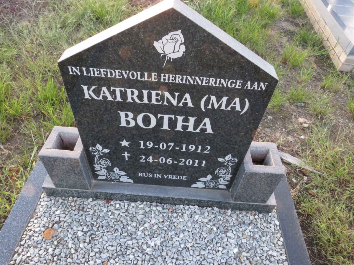 BOTHA Katriena 1912-2011