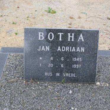 BOTHA Jan Adriaan 1945-1987
