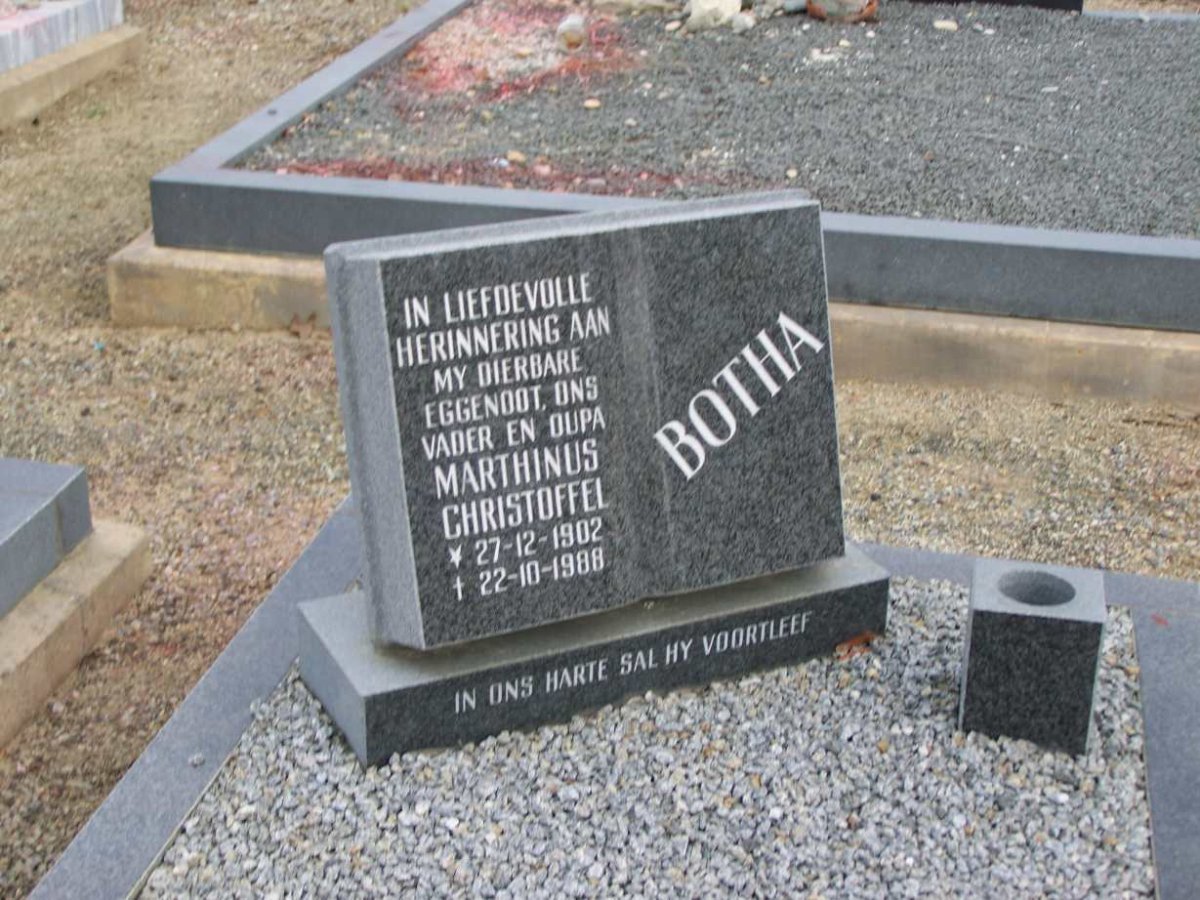 BOTHA Marthinus Christoffel 1902-1988