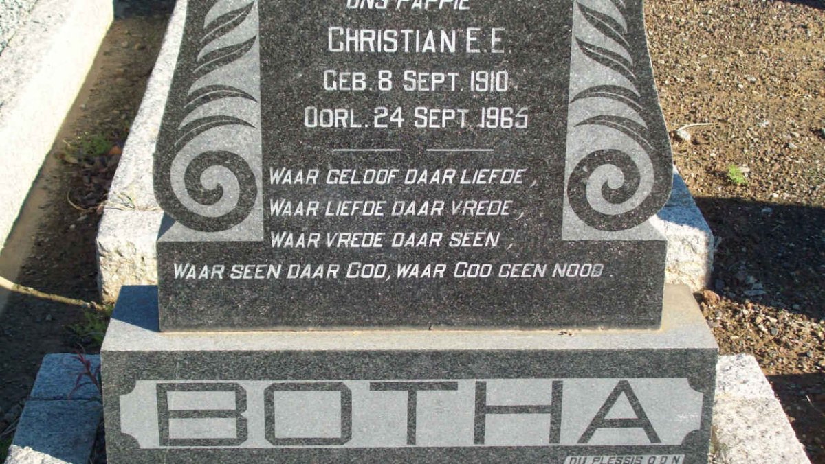 BOTHA Christian E.E. 1910-1965