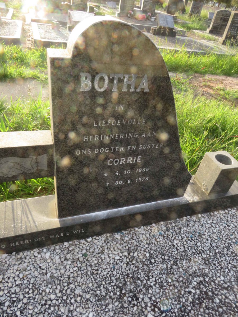 BOTHA Corrie 1956-1975